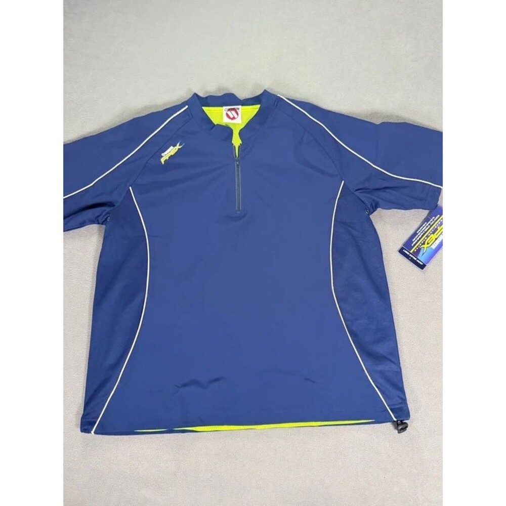 Worth APEX Women’s Softball Batting Jacket- Navy-1/4 Zip- Short Sleeve-Large-NWT